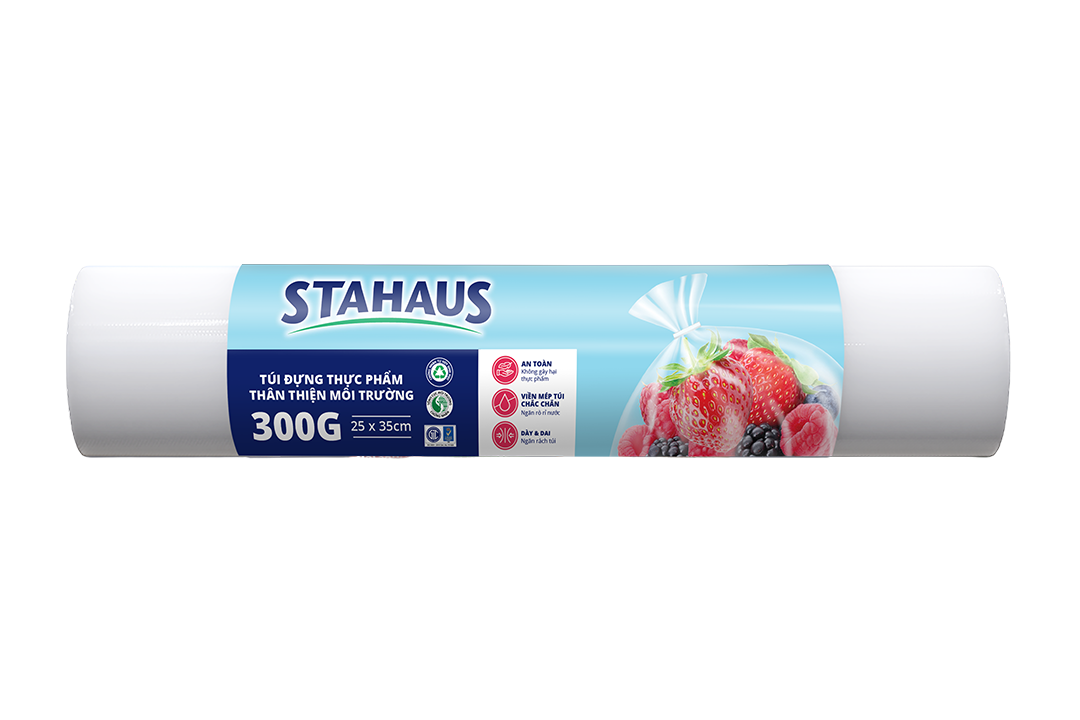 Túi đựng thực phẩm TTMT STAHAUS 25x35cm cuộn 300Gr